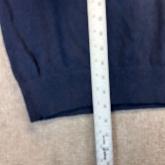 Fat Face Brand Sweater Men's XL Navy Pullover Cashmere Cotton Blend V-Neck UK - Picture 9 of 10